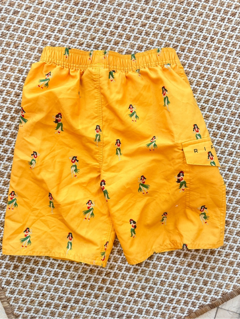 Rip Curl Orange Swim Shorts with White Mesh Lining
